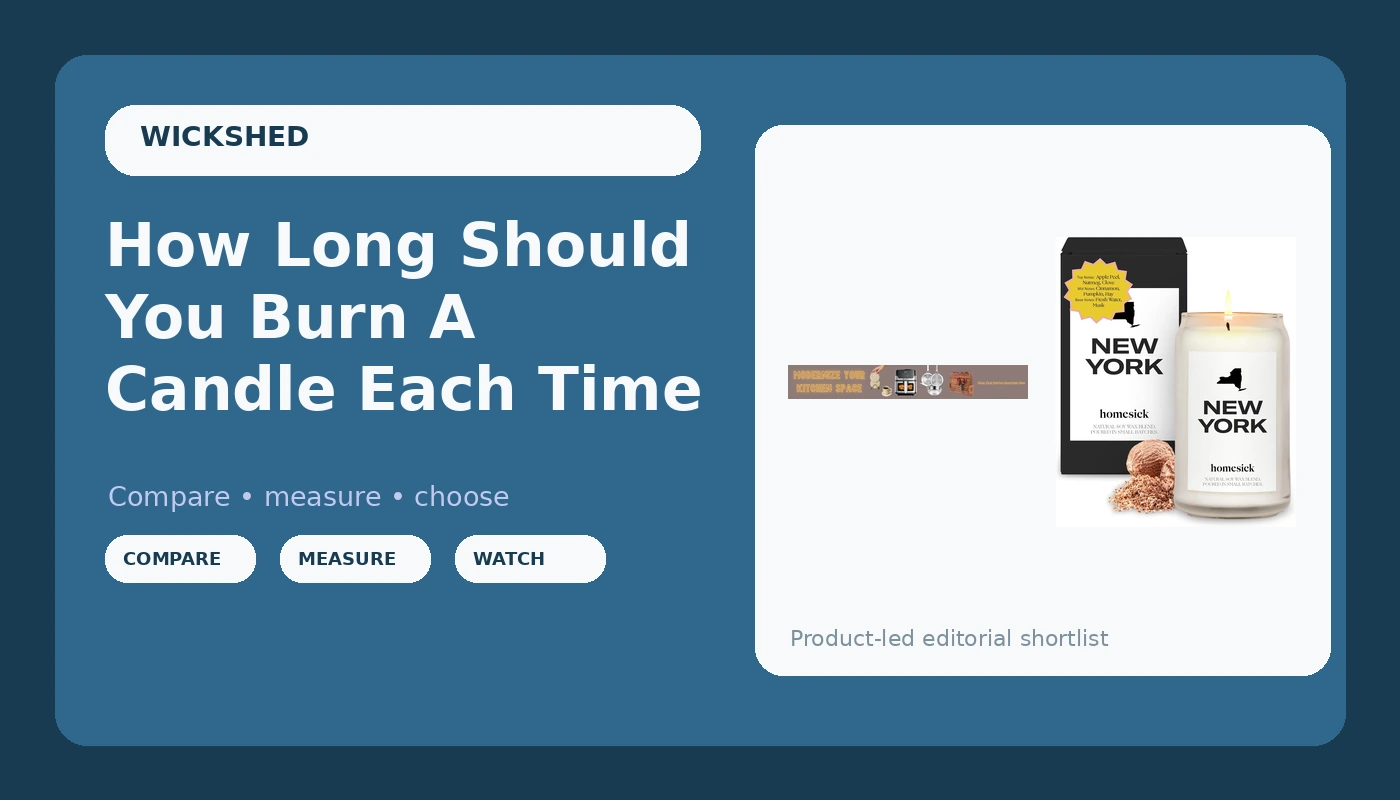 How Long Should You Burn A Candle Each Time - WickShed review with measurements and honest opinion