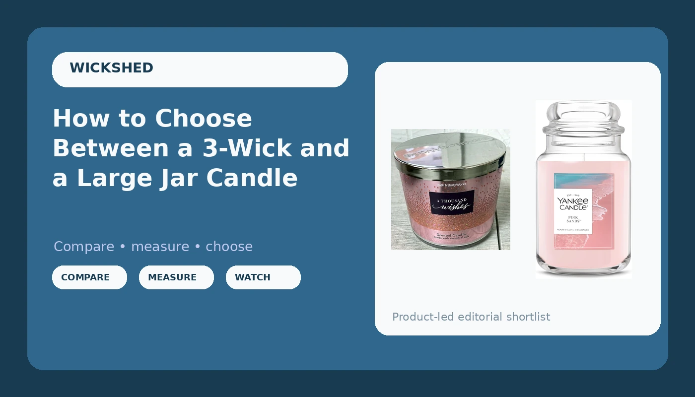 How to Choose Between a 3-Wick and a Large Jar Candle