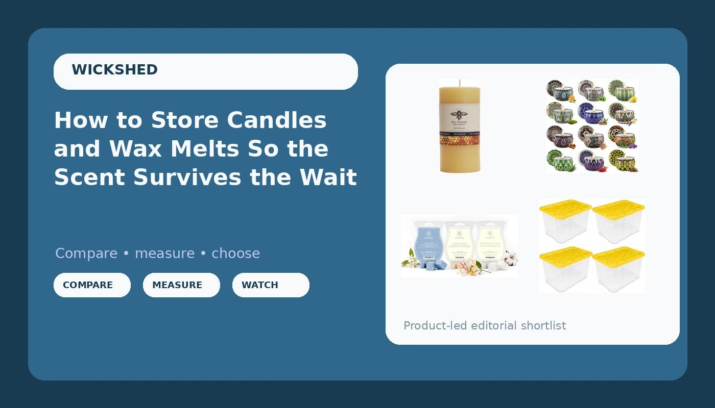 How to Store Candles and Wax Melts So the Scent Survives the Wait