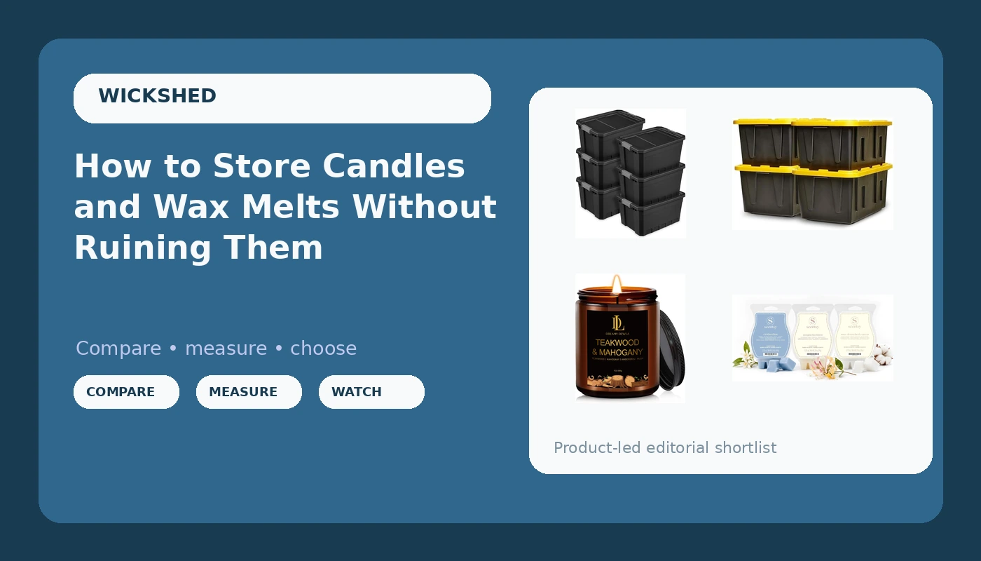 How to Store Candles and Wax Melts Without Ruining Them