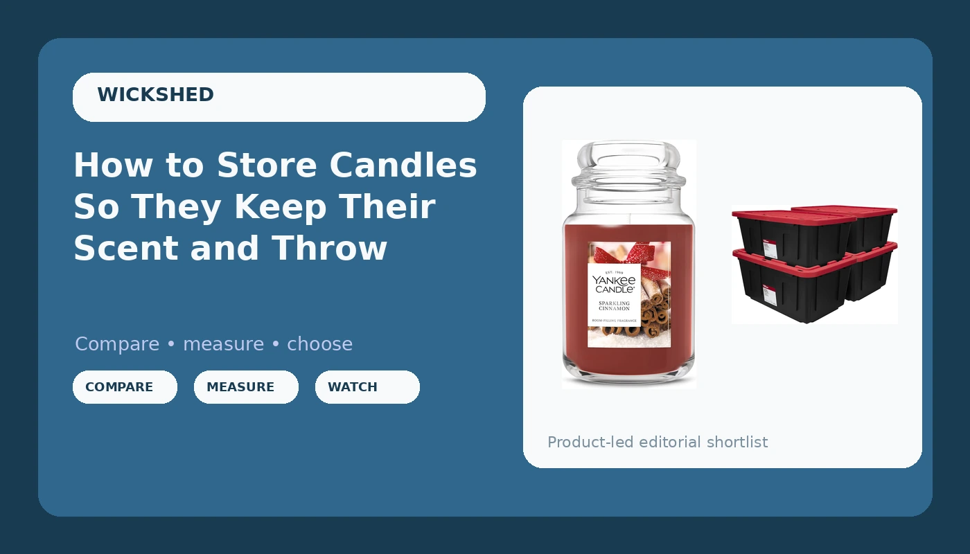 How to Store Candles So They Keep Their Scent and Throw
