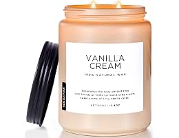 M&SENSE Large Vanilla Scented Candles (B0CTGSV664)