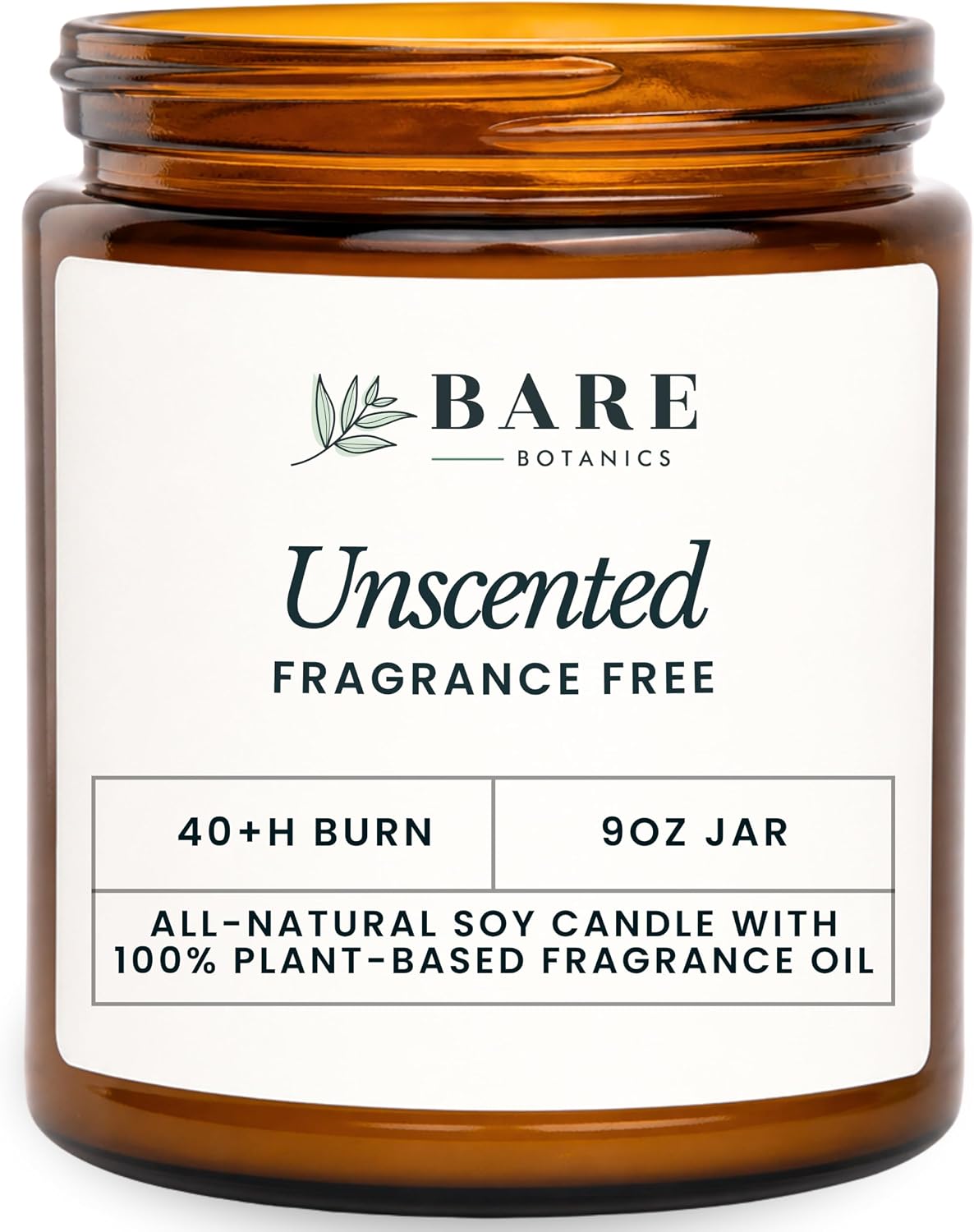 Bare Botanics Unscented Soy (B0FG49586F)